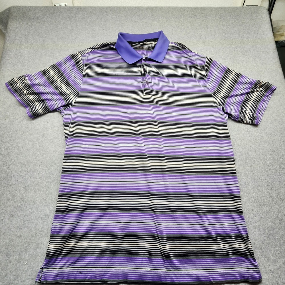 Nike Polo Shirt Golf Men's XL Tour Performance Striped Short Sleeve Hombre Golf - Picture 1 of 12